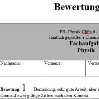 Cover - Fachaufgabe PR-Physik Techniker ILS/SGD mit Korrekturblatt Note 1