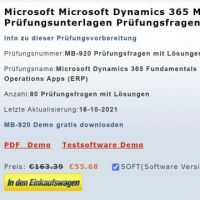 Cover - MB-920 Prüfungsfragen deutsch, MB-920 Prüfungsvorbereitung