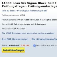 Cover - IASSC übungsexamen ICBB Schulungsunterlagen Prüfungsfragen