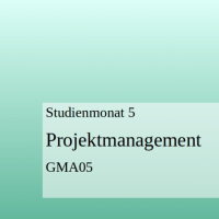 Cover - GMA05 Projektmanagement