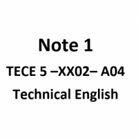 Cover - TECE 5-XX02-A04. TECHNICAL ENGLISH.