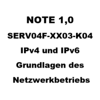 Cover - SERV04F-XX03-K04.  IPv4 und IPv6 . Grundlagen des Netzwerkbetriebs