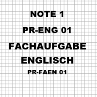 Cover - PR-ENG01  . FACHAUFGABE ENGLISH. PR-FAEN01