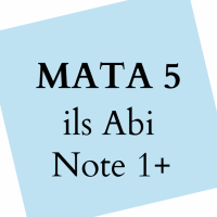 Cover - Einsendeaufgabe _ MATA 5 _ Note 0,7 _ MatA 5 / 0516K06 _ ils Abitur