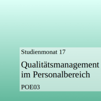 Cover - POE03 Qualitätsmanagement im Personalbereich