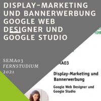 Cover - SEMA03 Display-Marketing und Bannerwerbung - Google Web Designer und Google Studio - SGD ILS ESA