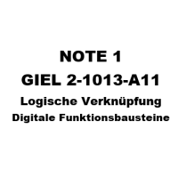 Cover - GIEL 2-1013-A11 - Grundlagen der Elektronik - Logische Verknüpfung - Digitale Funktionsbausteine